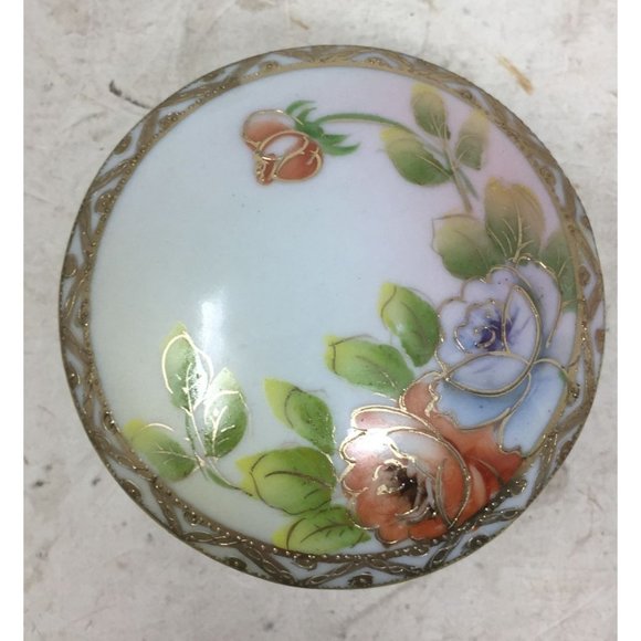 Vintage Hat Pin Holder, Trinket Dish & Hair Receiver Dish - Picture 8 of 15